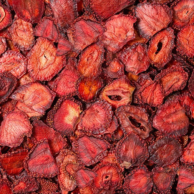 فراولة مجففة بزورية (خالي من السكر) 2