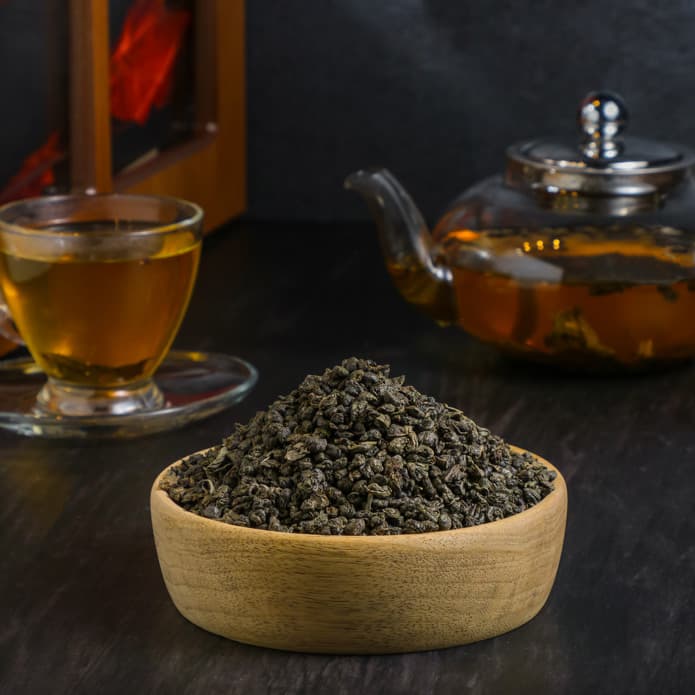 شاي أخضر ورق بزورية
