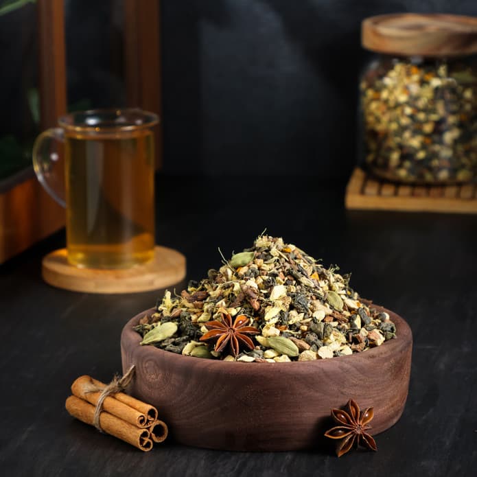 خلطة الشاي الذهبية بزورية